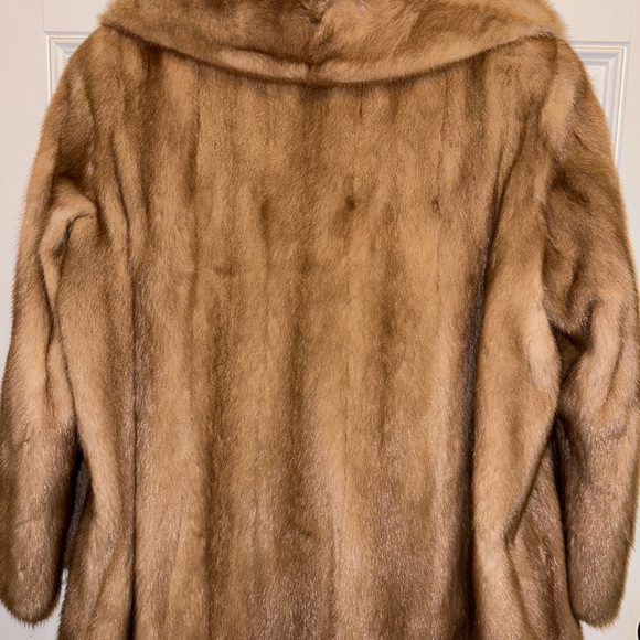 L.S. Ayres & Co Of Indiana Vintage Blonde Tan Mink Coat M/L - Picture 3 of 10